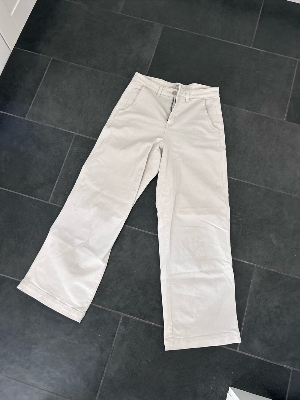 Women’s Wide-Leg L.L. Bean Pants in Off-White